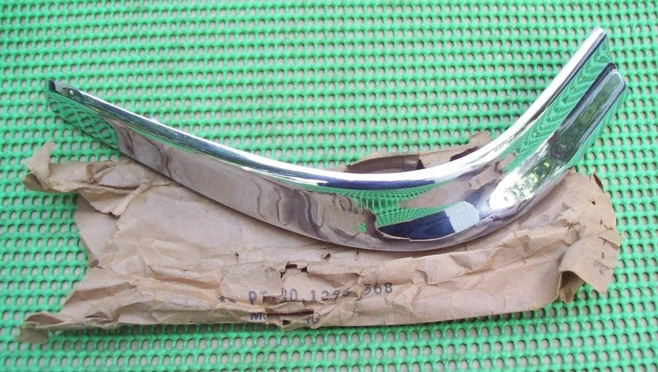 NOS Mopar 1949 49 Chrysler right center GRILLE EXTENSION MOULDING 1298368 - Image 1 of 3
