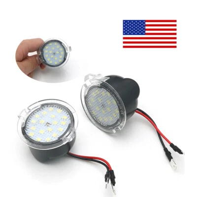 2PC LED Side View Under Mirror Puddle Light Indicator for Ford F150 Edge 2009-14 Foto 1 de 4