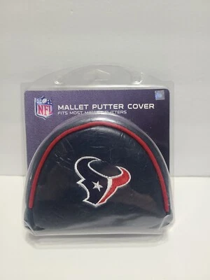 HOUSTON TEXANS- NFL Embroidered Mallet Putter Cover, Team Golf - NEW - Image 1 of 2