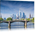Skyline von Frankfurt am Main Leinwandbild Wanddeko Kunstdruck
