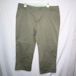 St. John's Bay women's pants sz 16 capri pants olive green pre-owned Measurement - Picture 1 of 8