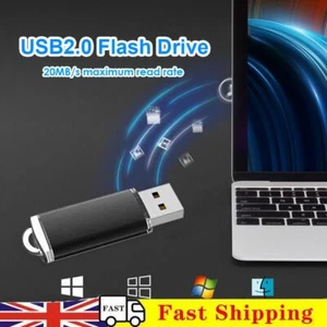 CW10029 High Speed USB 2.0 Flash Drive Clear Cap Thumb Drive (2GB Black) - Afbeelding 1 van 12