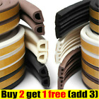 5m/10m Rubber Seal Weather Strip Foam Sticky Tape Door Window Draught Excluder