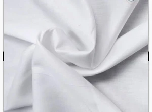 4 METRES GOOD QUALITY WOVEN PLAIN SATIN DRESS FABRIC WHITE MEDIUM HEAVY CHEAPEST - Picture 1 of 1