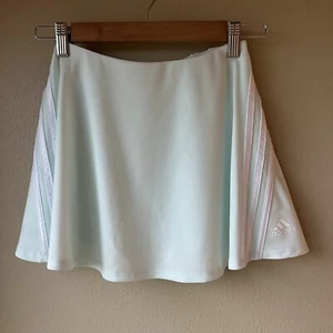 Adidas Skort Skirt Youth Girls Size L (14) Ice Mint Tennis Pickleball Summer - Picture 1 of 8