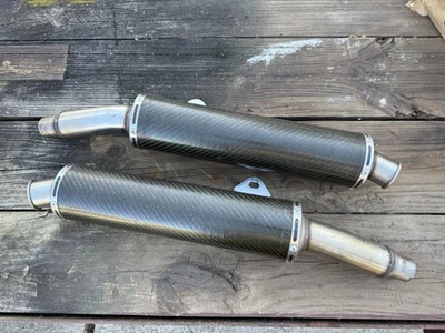 Ducati Monster Carbon Fiber Dual Exhaust System Slip-on 800 900 Motorcycle — 第 1/4 张图片