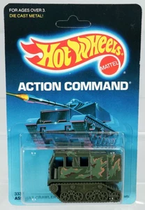 Hot Wheels Assault Crawler Action Command Series - 3338 NRFP 1986 Olive 1:64 - Picture 1 of 4