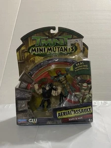2008 Playmates TMNT Mini Mutants Aerial Assault Raph & Hun Actionfiguren LESEN - Bild 1 von 8