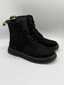 Botas de Combate Dr. Martens Crewson Negras Nubuck Con Cordones Para Hombre Talla 9 Para Mujer 10 - Imagen 1 de 7