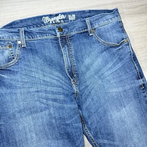 Wrangler Retro Slim Boot Cut Jeans Western Cowboy Herren 38x32 Blau Denim - Bild 1 von 7