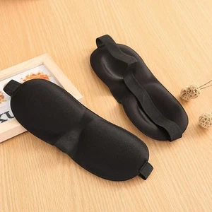 Travel 3D Sleeping Blindfold Eye Mask Sleep Soft Padded Shade Cover Rest Rel KJ - Imagen 1 de 9