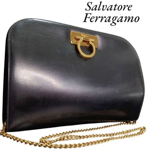 Borsa a tracolla Salvatore Ferragamo Gancini catena oro - Foto 1 di 17