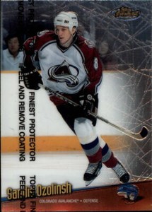 1998-99 Topps Finest Hockey #116 Sandis Ozolinsh