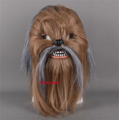 Star Wars Mask Cosplay Chewbacca Mask Chewie Latex Rubber Mask Halloween Props - Image 1 of 4