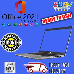 Dell Latitude i5 10th Windows 10 Microsoft Office 2021 32GB RAM 256GB SSD Laptop - Picture 1 of 9