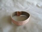 Buckle Pink Wristwatch Band with a Stainless Steel Buckle