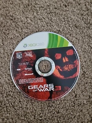 Gears Of War 3 X-box 360 Disc Only Cleaned, Tested, Working - Image 1 of 2