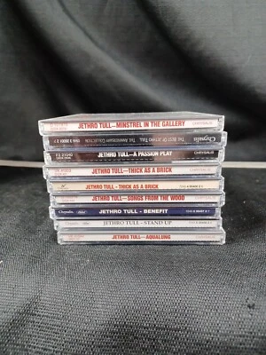 Jethro Tull CD Collection Lot of 9 - Aqualung, Stand-Up, Thick as a Brick, ++ - Image 1 of 4