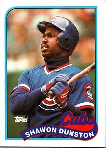  1989 Shawon Dunston   Cubs 140 Topps Baseball Sports Trading Card 