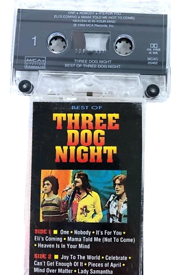 Three Dog Night Best of Cassette Tape MCAC 20462 MCA 1988 Greatest Hits - Image 1 of 2
