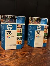 Lot Of 2 - Genuine HP 78 Inkjet Print Cartridge Tri Color HP Ink Print- EXPIRED
