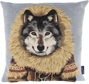 Mars und More Gobelin Kissen Wolf - Bild 1 von 1