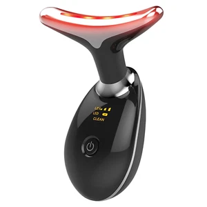 7-in-1 Deplux Face Neck Massager for Skin Care at Home, Glossy Black - Picture 1 of 11