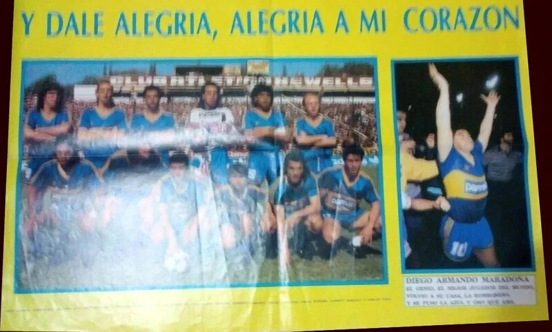DIEGO MARADONA - The Return - BOCA JUNIORS - 杂志/海报阿根廷 1992  — 第 1/1 张图片