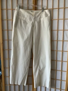 Strenesse Gabriele Strehle Women Cropped Square pants GERMANY CREAM WHITE 42 - Picture 1 of 6