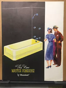 Folleto de accesorios de plomería Master Pembroke 1937 estándar sanitario Mfg Co de colección - Imagen 1 de 3