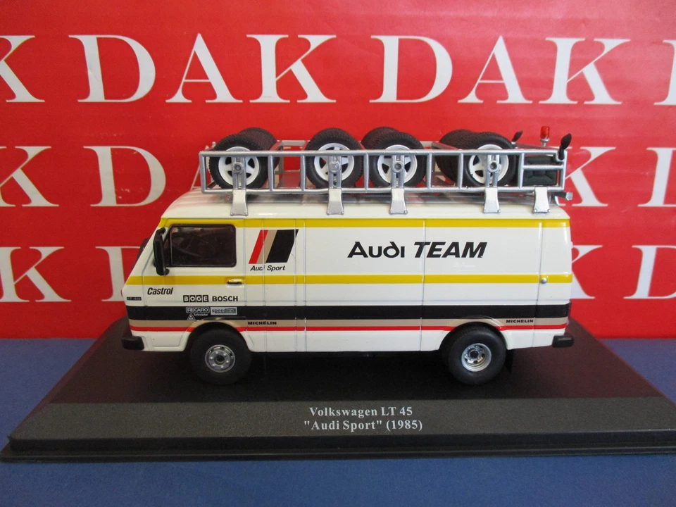 Die cast 1/43 Modellino Furgone Volkswagen LT45 Assistenza Rally Audi Sport 1985 - Immagine 1 di 4