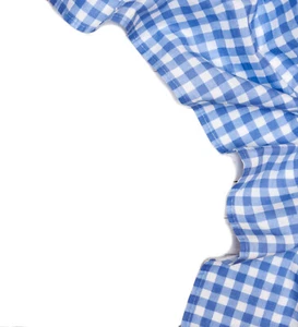 Züchen Karo Stoff blau-weiß 160 cm breit Meterware - Bild 1 von 2