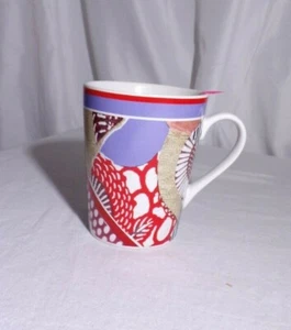 TAZA DE CERÁMICA NANCY HEFFRON COLECCIONABLE, COLLAGE, DSGN ORIENTAL, MICROONDAS # 7118 - Imagen 1 de 9
