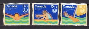 Canada 1975 Jeux Olympiques de Montréal 1976 3 timbres MNH /TE4879b - Picture 1 of 1