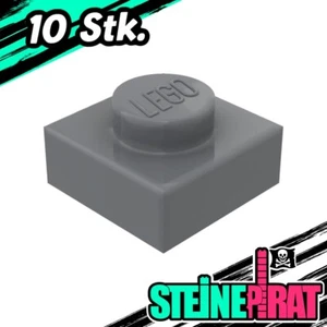 LEGO® 10x 3024 -NEU- Platte 1x1 / Platten / Basic / Dunkelgrau / 4210719 - Bild 1 von 2