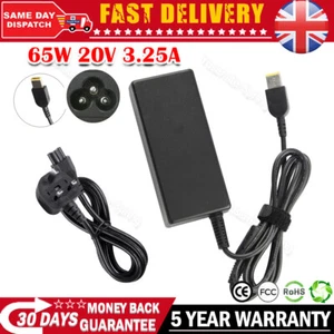 65W AC Adapter For Lenovo ADLX45NDC3A ADLX45NLC3A ADLX65NDC3A Laptop Charger NEW - Picture 1 of 8