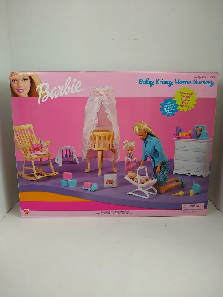 Barbie Baby Krissy Home Nursery Playset 67791-91 Mattel 1999