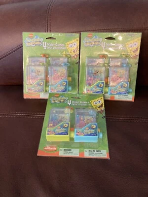 3 Nickelodeon Spongebob Squarepants Water Game 4-pack B-day Party Favor Read - Image 1 of 4