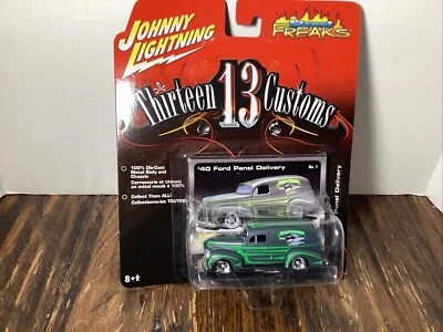 JOHNNY LIGHTNING STREET FREAKS THIRTEEN 13 CUSTOMS 1940 FORD PANEL DELIVERY #1  - Image 1 of 3