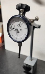 Mitutoyo Mag Base Holder #7010 SN with Mitutoyo Travel Indicator #2776S EUC - Picture 1 of 12