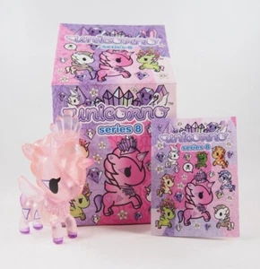 (1) Tokidoki Unicornio SERIE 8 Rosa CUARTZY Figura ABIERTA Caja Ciega Bolso Nuevo - Imagen 1 de 9