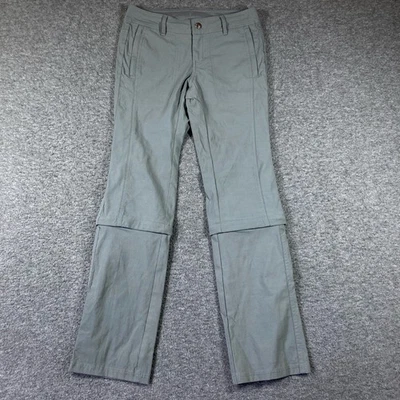 Pantalones convertibles REI para mujer talla 2 gris verde con cremallera senderismo al aire libre Foto 1 de 4