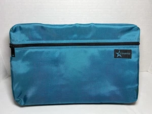 VTG Cassette Tape Case STARITE 30 Count Teal Nylon 1990's w/Shoulder Strap EMPTY - Picture 1 of 10