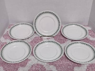 Portmeirion Jardín Botánico Tambor Desayuno Tamaño Platillos SOLO Juego de 6 Usados en Excelente Condición Foto 1 de 4