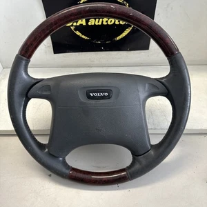 Original Lederlenkrad Lenkrad 4-Speichen VOLVO V40 S40 B14-10240 holz - Bild 1 von 13