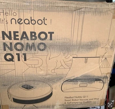 Neabot Nomo Q11 Robotic Vacuum Cleaner Smart Navigation App Control, White, New - Image 1 of 2