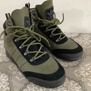Adidas Men's Blauvelt Jake 2.0 Olive Cargo Green Leather Lace Up Boots Size 8.5 - Picture 1 of 6