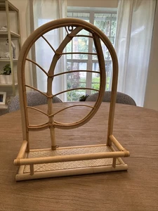 Boho Rattan Wand Hängeregal von Target 22" x 16" - Bild 1 von 8