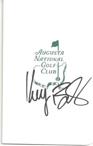 KEEGAN BRADLEY PGA GOLF STAR SIGNED MASTERS SCORECARD W/COA - Picture 1 of 2