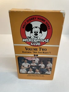 The Mickey Mouse Club Volume Two VHS 1993 Featuring "Spin and Marty" B&W 57-58 - Picture 1 of 3